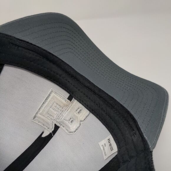 EB Snapback Trucker Hat Gray One Size Adjustable Mesh Back Pacific Headwear - Picture 7 of 10